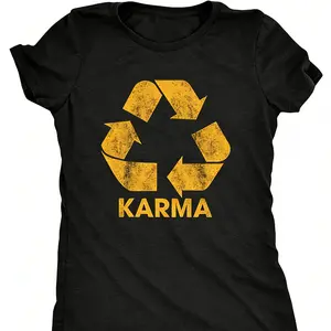 Women T Shirt Funny Motivational Positivity Universe Graphic Novelty Tee Funny Womens T Shirts Cute Vintage Fashion Casual Ladies T-Shirt Gift Funny Motivational Top Women's Novelty Tees Black