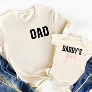 Fathers Day Gift from Daughter, Fathers Day Gifts from Kids Father Daughter Matching Shirts Dad and Baby Girl, Daddys Girl Dad Shirts Flash Sale T-Shirt Trio soft  tees