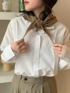 Women's Winter Knitted Scarf Triangle Shawl Headscarf Two-In-One Warm Thick Neck Wrap Versatile Accessory