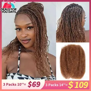 QVR 1 PCS Afro kinky Bulk Hair Extensions For Braiding Dreadlock Human Hair Outdoorfun Lace Closure Wigs Lace Frontal #SummerWins #DealsForYouDays