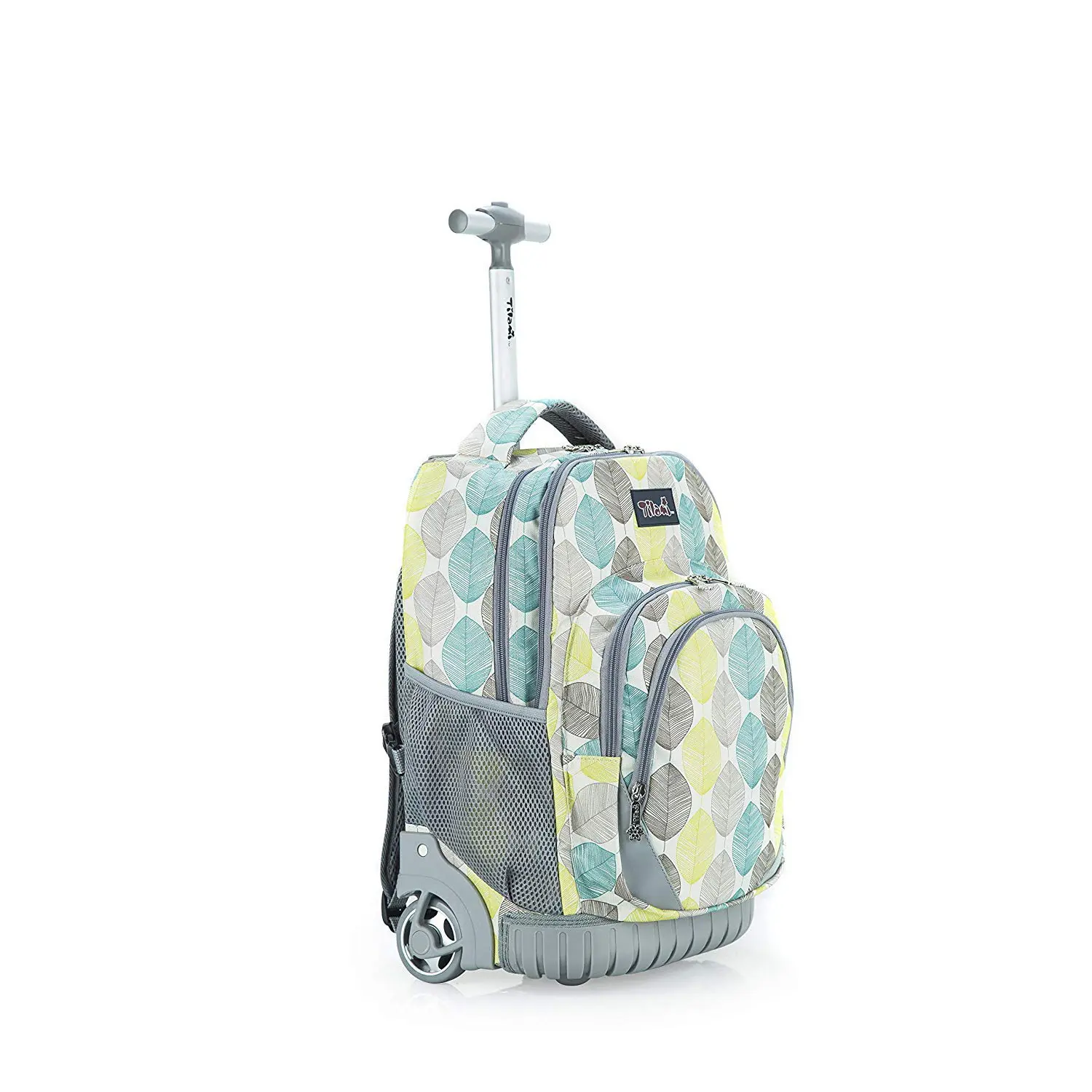 Tilami Rolling Backpack 18 Inch for School and Travel, Classic, Pink butterfly