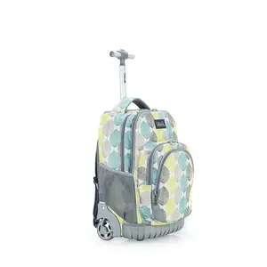 Tilami Rolling Backpack 18 Inch for School and Travel, Classic, Pink butterfly