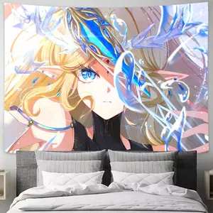 Hot Pretty Girl Cartethyia Tapestry Decoration Bedroom Dormitory Background Cloth Holiday Home Party Living Room Club Tapestry