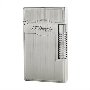DUPONT Sliver Metal Brush Engraved Luxury lighter gift boyfriend gift bf anniversary gift