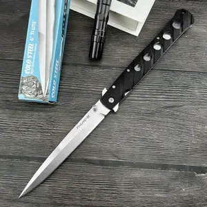Hot 26SXP Outdoor Folding Knife High Hardness 440C Steel Blade Nylon Fiber Non-Slip Handle Multifunctional Daily Carry Outdoor Survival Knife Camping Mountaineering Hiking Tool Multipurpose Tool
