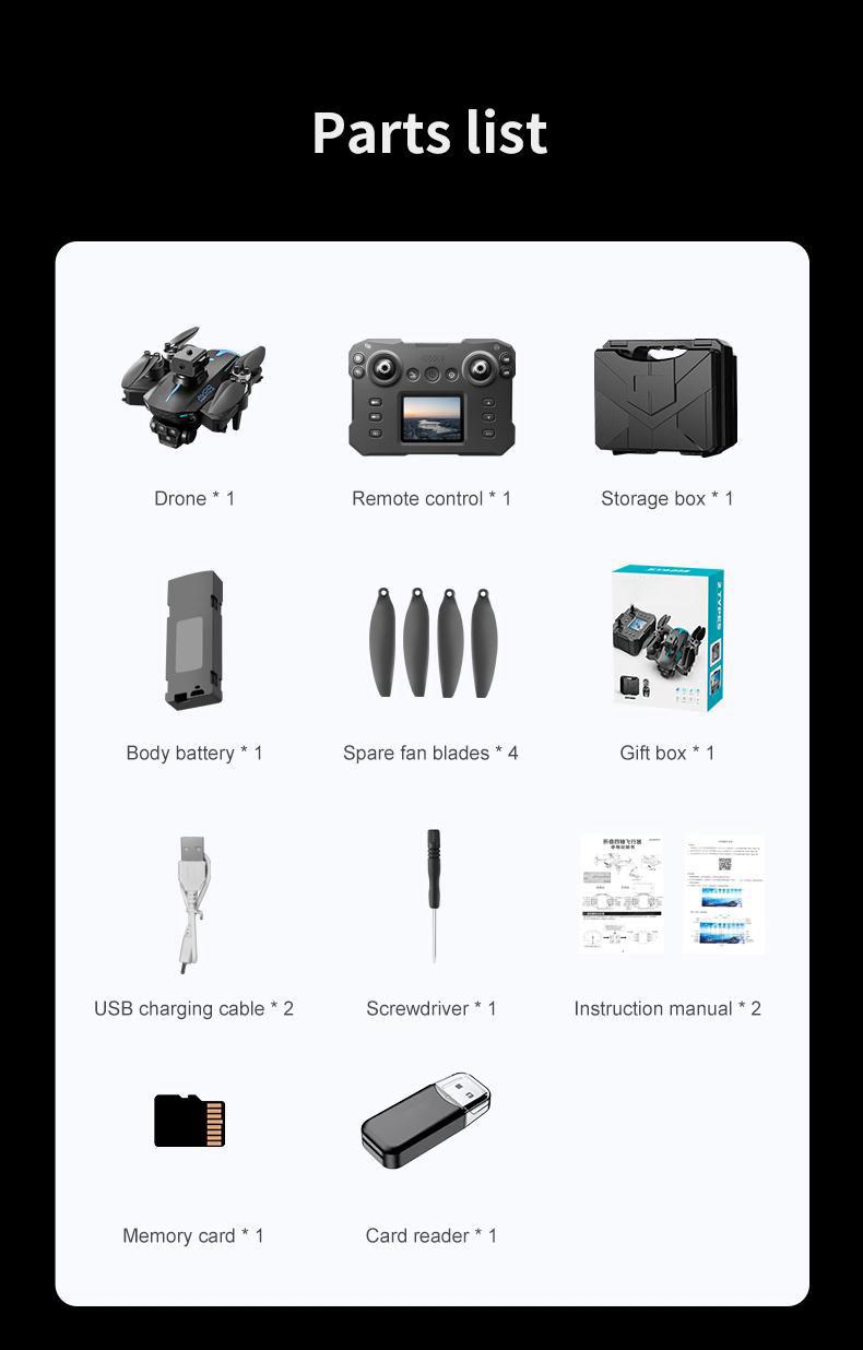 Drone with Camera, HD FPV Foldable Drone for Kids, Adults and Beginners, Brushless Motor RC Quadcopter with Stable Hover, Gesture Selfie, Waypoint Flight, 3D Flips, One Key Start, Includes 2 Batteries optical flow obstacle avoidance