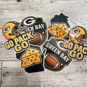 Cheesehead Nation vinyl stickers 6pc