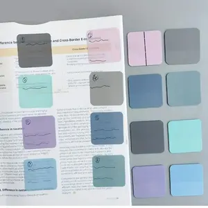 320 Sheets Random Color Stickers, Mini Small Transparent Sticky Notes, Colorful Message Stickers, Book Notes Memo Magazine Reading Stickers, Book Accessories, Adhesive Stickers