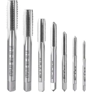 7 count Metric M2 HSS 6542 Left Hand Thread Tap Set, M3 M4 M5 M6 M8 M10 M12