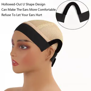 Three-Pack Wig Elastic Band 3.5cm Ear Wrap U-Shape Design for Comfortable Ear Support Wig Accessories