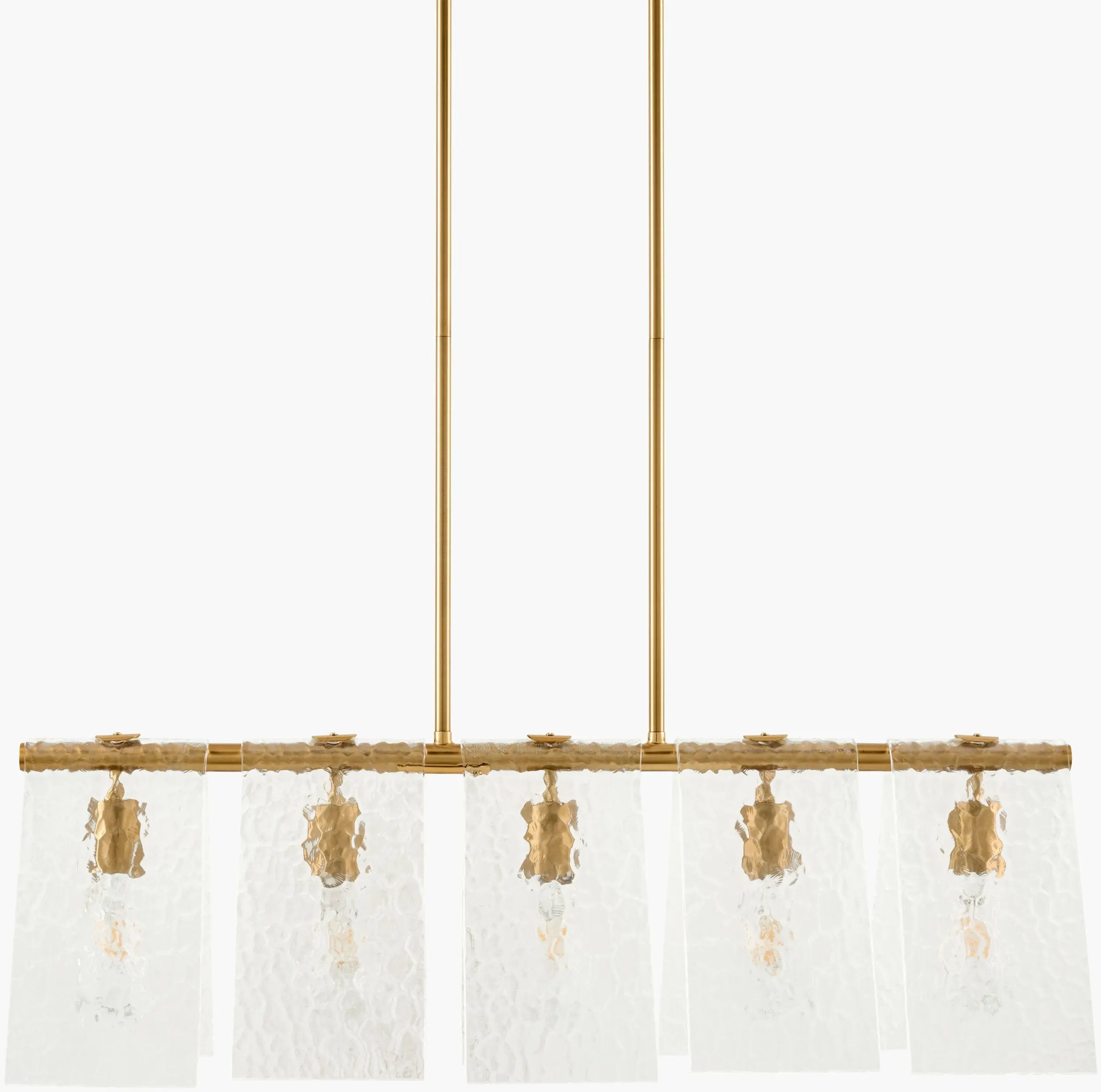 Mustard Modern Chandelier with Glass Details, Home Decor Lighting for Dining, Living Rooms, Decorative Light