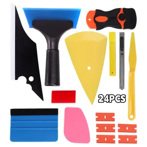 24pcs Window Tint Kit Profional and Easy-to-Use Window Tinting Tools for Car or Home - Includes Tint Squeegee Felt Squeegee, Professionalgrade Equipment, Diy Enthusiasts, Automotive Professionals Cleaning Smooth gift sets women backyard decor accessories