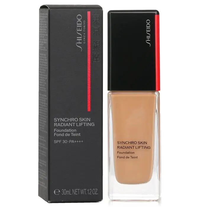 SHISEIDO Synchro Skin Radiant Lifting Foundation, Cosmetic Makeup with Hydrating Flawless Coverage, Lightweight, Radiant Glow Finish - #360 Citrine, Hyaluronic, Smooth