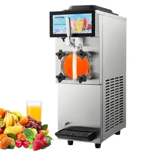 VEVOR Commercial Slushy Machine, 12L/ 3.17 Gal Single Tank, Cool and Freeze Modes, Stainless Steel Margarita Smoothie Frozen Drink Maker, Slushie Machine for Party Cafes Restaurants Bars Home