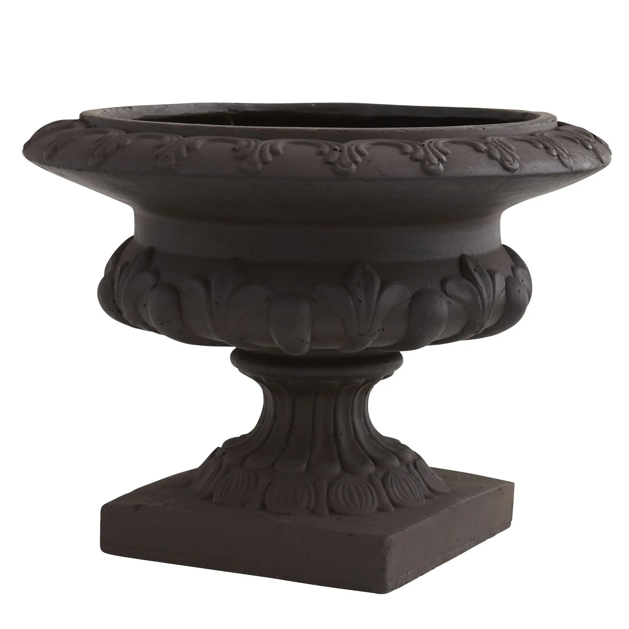 Iron-Finished Regal Stately Decorative Urn - Indoor-Outdoor Entryway Accent for Home Improvement & Garden Supplies, Urns