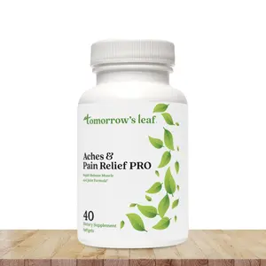 Tomorrow's Leaf® Aches & Pain Relief PRO - Natural Joint & Muscle Support with Turmeric & Boswellia Extracts - 40 Softgels