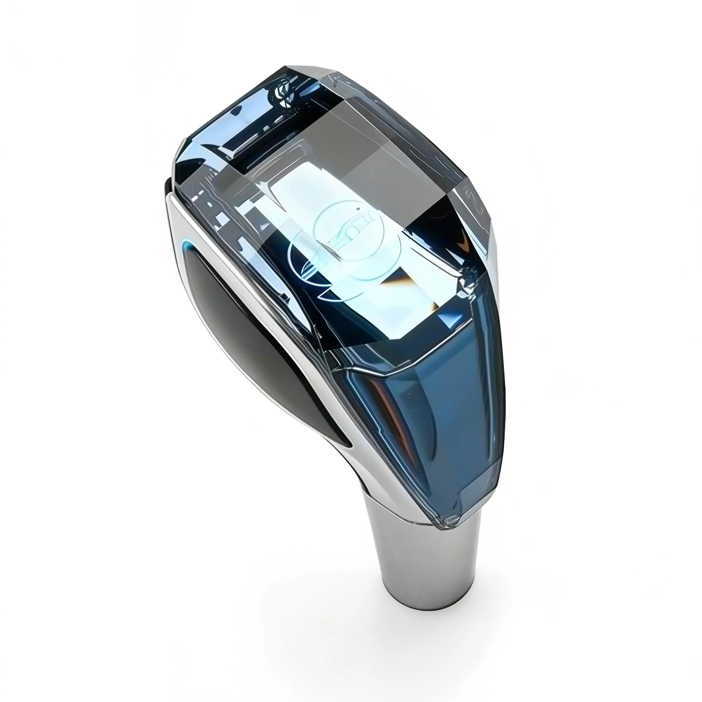 LED Crystal Console Shifter Knob - Automatic Car Interior Accessory with Auto Sensing, USB Charging, 7-Color Touch Control, Sleek Modern Design, Quick Plug-and-Play Installation, Universal for Most Car Models
