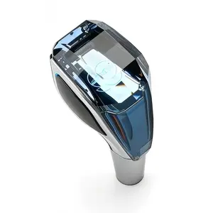 LED Crystal Gear Shift Knob Auto Sensing USB Charging 7 Color Touch Control Universal Automotive Shifter for Most Car Models