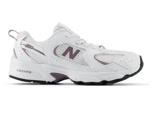 New Balance 530 Bungee Lace White Dark Ice Wine (PS)