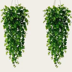 Realistic Artificial Ivy Vines, UV Resistant Hanging Ferns, Indoor Outdoor Decor, Wall Art, Garden Porch Greenery, Home Decoration, Hanging Plant Vines