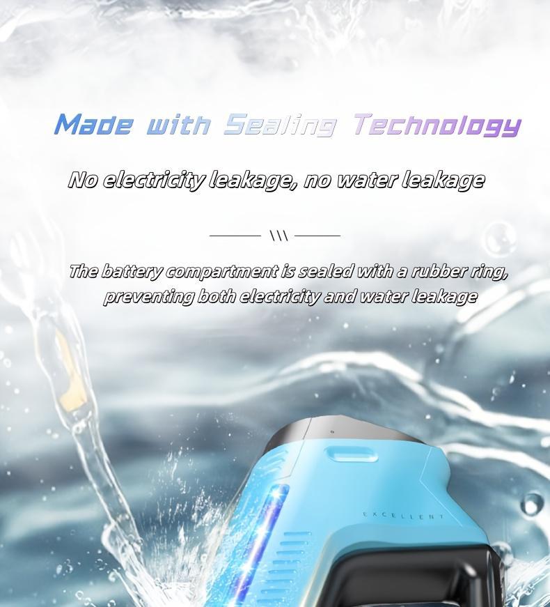 Auto-Fill Electric Water Gun, Pulse Jet Squirt Gun with LED Light Show, 40ft Long Range Rapid-Fire Water Blaster, USB Rechargeable Large Tank Waterguns for Kids & Adults, Adult Water Gun for Pool Beach Backyard