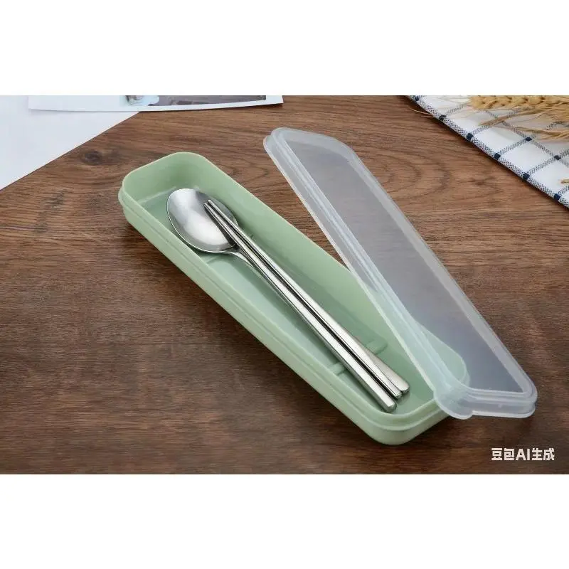 Travel Cutlery Case Bag, Compact Home & Outdoor Storage Organizer with Slot Compartments, Transparent Cover, Portable Dustproof Reusable Utensil Holder, With Compartments, Slot Design