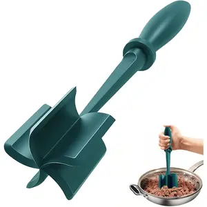 Meat Chopper Ground Beef Masher Hamburger Smasher Plastic Spatula Chopper Meat Separator Kitchen Tool for Food Potato Bean