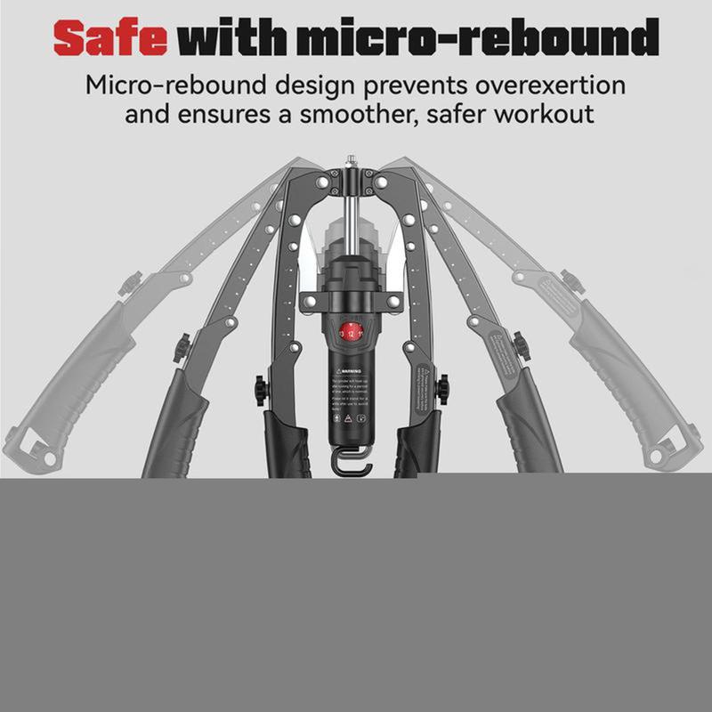 Adjustable Chest & Arm Twister with Trainer 15-Level Hydraulic Power Chest Press Machine 22-440lb for Upper Body Portable Resistance Home Fitness Equipment Outdoorfun