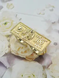 Men's Fashion Hip-Hop Dollar Bill Ring Set, Hollow Out Design, Perfect Gift for Men, Ideal for Daily Wear & Special Occasions