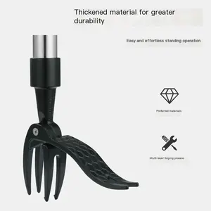 Weeding Tool, Stand Weeder Tool, Long Handled Garden Weeding Tool with 4 Claws, Manual Weeding Hound Weeder for Dandelions, Vertical Weed Root Puller Tool and Picker, Grabber (1 Pack)