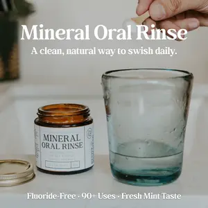 Mineral Oral Rinse Powder – 90+ Uses, with Xylitol & Sea Salt - Fresh Mint - Natural Mouthwash Alternative - Eco-Friendly & Fluoride-Free