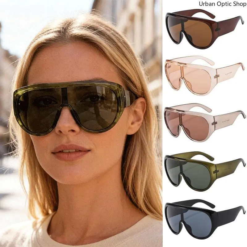 Oversized Pilot Sunglasses, Unisex Metal Frame with Anti-Glare Lenses and UV400 Protection, Unisex Sunglasses, Funky, Peppy, Pilot Shades, Fashion