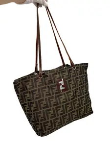 Pre-owned FENDI Classic Zucca Monogram Tote Bag/wj05108158/8158