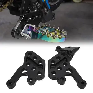 Sur Ron Pedal Bracket Foot Pegs, Drop Bracket for 7075 Aluminum, Six Position Rest Bracket, Compatible with Light Bee & Segway Models, Motor Parts Accessories