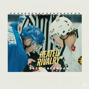 Heated Rivalry Calendar 2026, Graphic Hollander And Kozanov Wall Calendar 2026, Home Decor, Planning Calendar