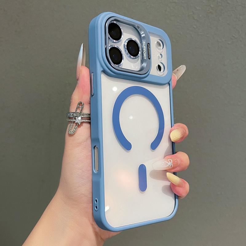 Apple iPhone 17 16 15 14 13 12 Max Plus Pro Magnetic Mobile Phone Case with MagSafe Camera Ring Holder, Military-Grade Protection, Anti-Fall, Non-Yellowing, Wireless Casing Protector Cover, Black Silicone Apple iPhone 17 16 15 14 13 12 Max Plus Pro Magnetic Mobile Phone Case with MagSafe Camera Ring Holder, Military-Grade Protection, Anti-Fall, Non-Yellowing, Wireless Casing Protector Cover, Black Silicone