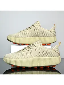 Running Shoes, Foot Massage Design, Breathable Sports Shoes, Lightweight Mesh Walking Dad Shoes, Sporty Running Shoes, Running Footwear