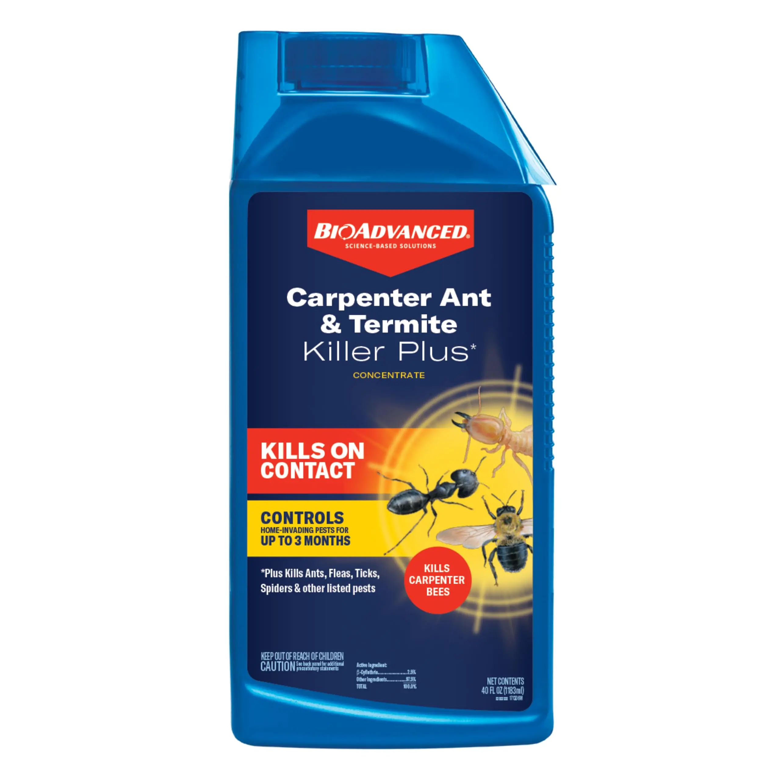 40 oz Pump Outdoor Carpenter Ant & Termite Killer Concentrate, Controls 75+ Listed Insects, Offers Up to 3 Months Protection, Covers Up to 21,000 sq ft