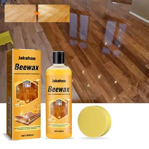 Jakehoe Beewax Wood Floor Polish 100ml - Waterproof & Scratch Repair for Old Floors Shine Like New