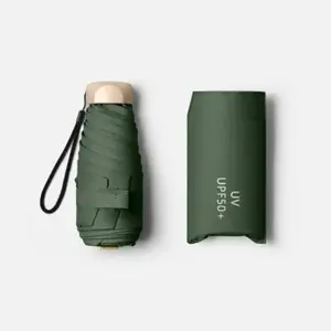 Universal Mini Fashion Five-Fold Umbrella, Sun Protection UV Shield, Compact Portable Rain & Sunny Use, Automatic Opening