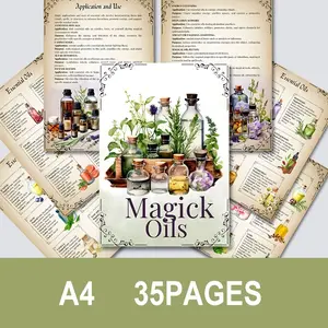 Essential Oil Magic Reference Guide, Witchcraft 35-Page Spellbook & Recipe Compilation, Love Spells, Protection Rituals, Wealth Formulas
