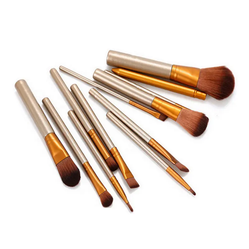 Soft Synthetic Makeup Brushes Set with Portable Case, 12-Piece Beauty Tool Kit for Beginners and Daily Makeup