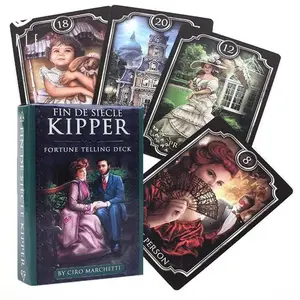 Fin De Siecle Kipper Tarot Deck 39 Cards Vintage Style Oracle Deck English Version with PDF Guidebook Gift