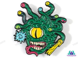Pin Pals: Beholder (Version 2) | Eyebeast, Classic D&D Monster, Metal Enamel Lapel Pin (1) | Dnd, Fantasy Art