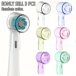 3 Counts Toothbrush Dust Covers for Braun Oral B Replacement Heads, Io Series Electric Toothbrush Head Protectors, Durable and Easy to Clean