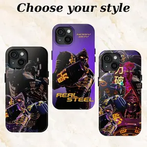 Real Steel Noisy Boy Phone Case, Tough Shockproof Protective Cover, Movie Fan Gift for Men, Compatible with iPhone 11-17 Pro Max/Plus