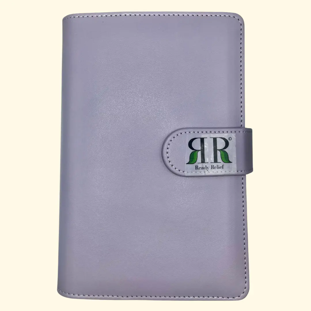 Purple Vegan Leather Ready Relief Binder