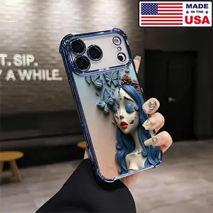 Corpse Bride Emily Butterfly Aesthetic Design Pattern Casing For iPhone 17 16 15 14 13 12 Samsung 22 23 24 25 Plus Pro Max Ultra Soft Silicon TPU Shockproof Protector Vintage Unique Fashion Mobile Phone Case