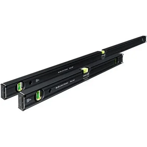 Stabila 2-Piece Type 80AS-2 Dark Shadow 24 in. & 48 in. Level Set 29300