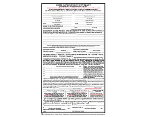 Home Improvement Contract Pack of 50 Forms for California Home Renovations Legal Protection with 3 Copies & Additional Notices